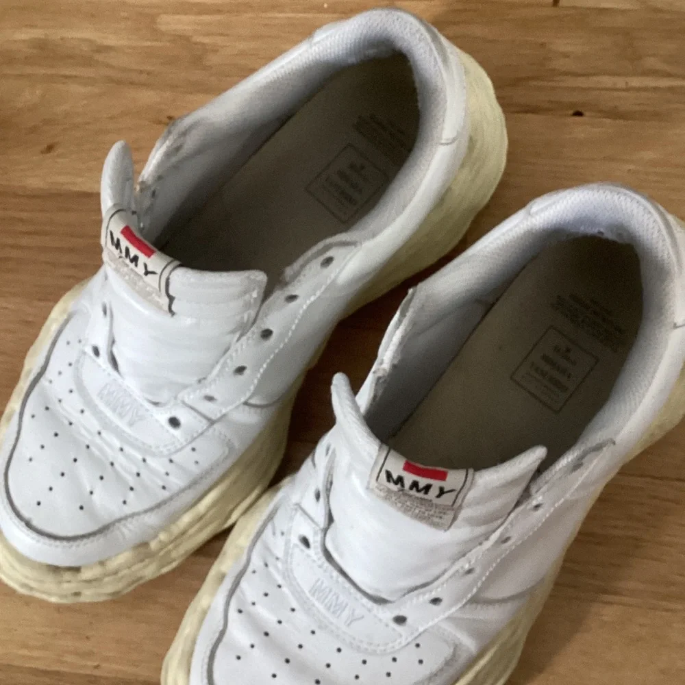 Madison Mihara Yasuhiro Wayne OG White Leather Sneakers. Size 10